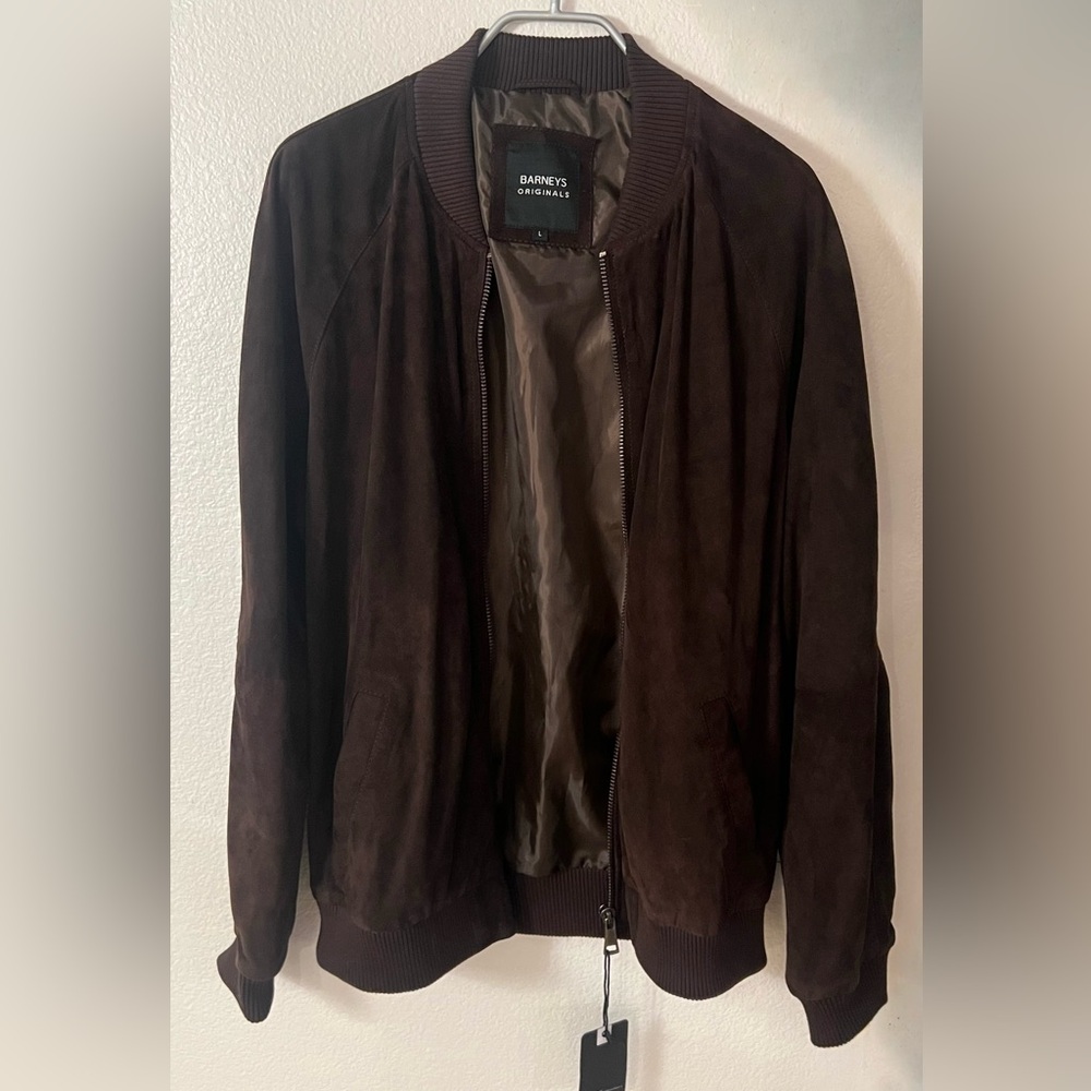 Barney’s Original Suede Bomber Jacket (Like New - Still Tags)